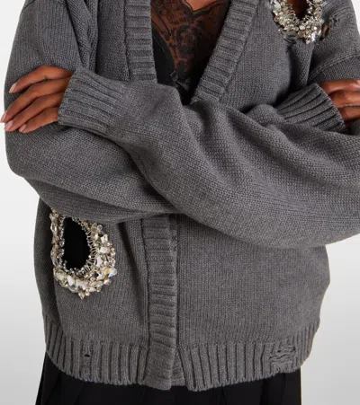 做旧棉质与羊绒开衫