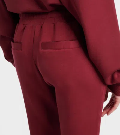 Varley Womens New Maroon Elasticated-waist Slim-fit Stretch-jersey Joggers Xs In Red