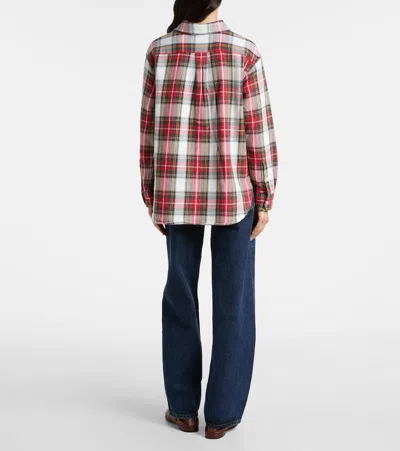 Polo Ralph Lauren Plaid Cotton Fleece Shirt In Multi