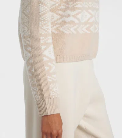 Bogner Nadin Wool And Cotton-blend Turtleneck Sweater In White