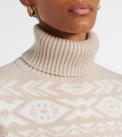 Bogner Nadin Wool And Cotton-blend Turtleneck Sweater In White