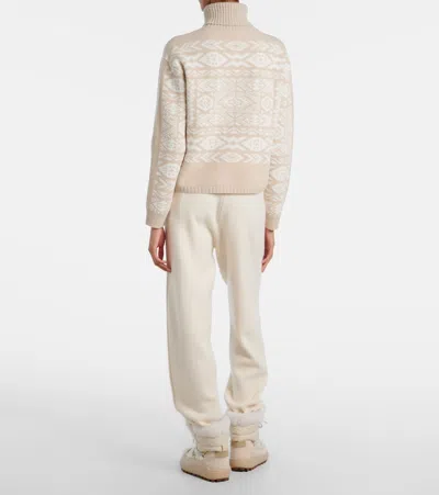Bogner Nadin Wool And Cotton-blend Turtleneck Sweater In White