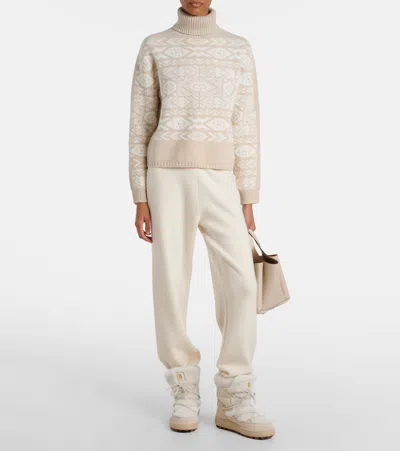 Bogner Chamonix Shearling-trimmed Suede Snow Boots In Multi