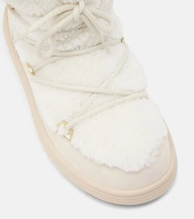 Bogner Chamonix Shearling-trimmed Suede Snow Boots In Multi