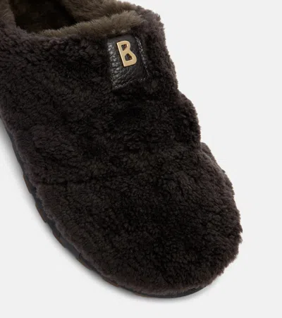 Bogner Chamonix Shearling Clogs In Black
