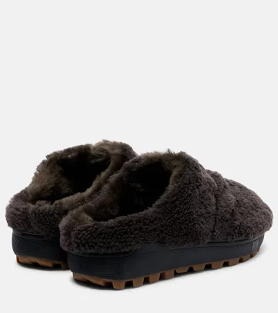 Bogner Chamonix Shearling Clogs In Black