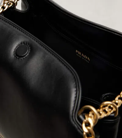 Prada Tumulte Small Chain-strap Leather Shoulder Bags In Black