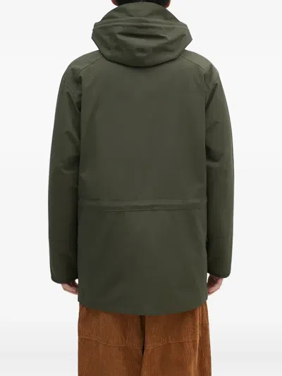 Barbour Pocket Hooded Jacket In Green