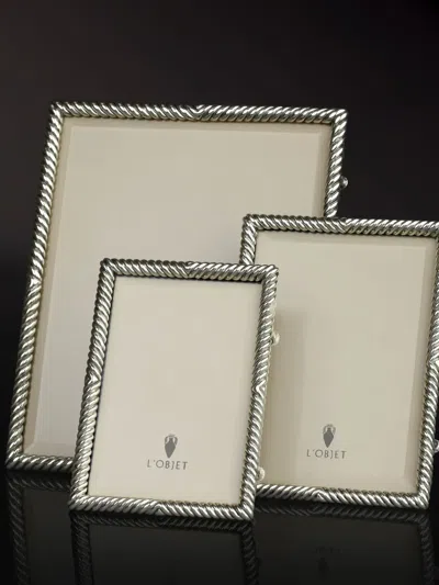 L'objet Déco Twist Rectangular Photo Frame In Silver