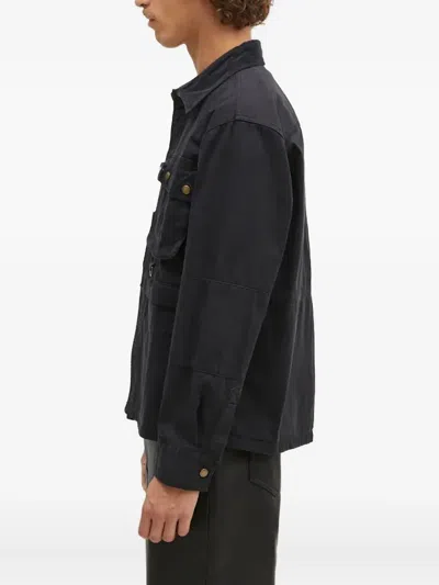 Barbour Pocket Corduroy Jacket In Black