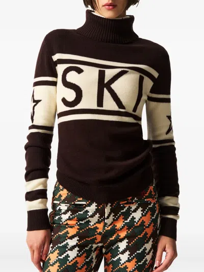 Perfect Moment Schild Merino Wool Sweater Xl In Green