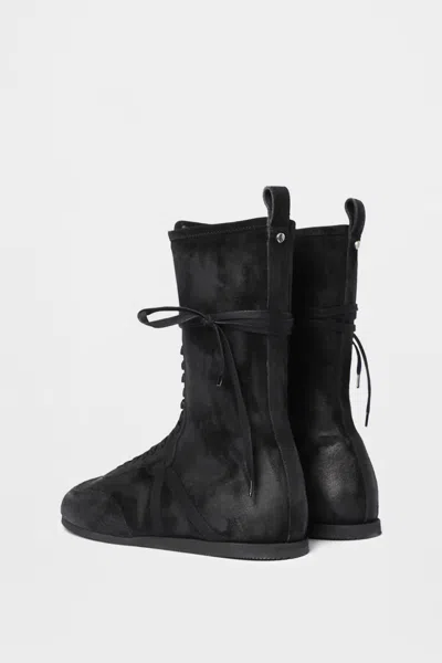 Ann Demeulemeester Fides High-top Boxing Sneakers In Animal Print