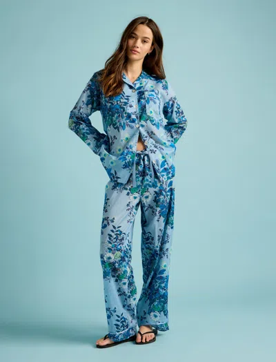 Papinelle Karen Walker Love Letters Full Length Pj In Blue