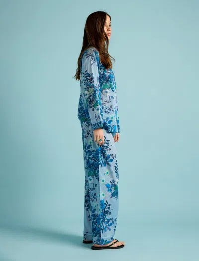 Papinelle Karen Walker Love Letters Full Length Pj In Blue