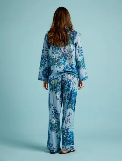 Papinelle Karen Walker Love Letters Full Length Pj In Blue