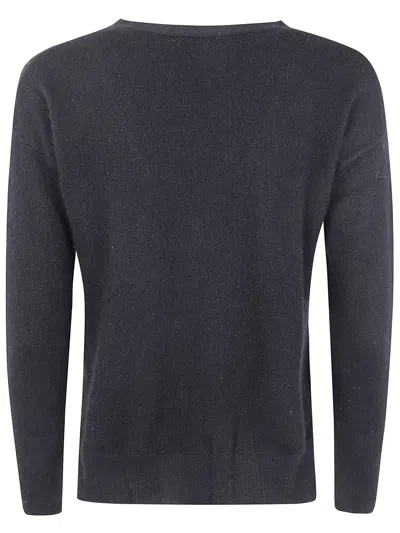 Absolut Cashmere Button V-neck Cardigan In Black