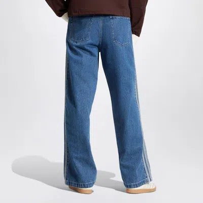 Adidas Originals Firebird Washed Straight-leg Jeans In Animal Print