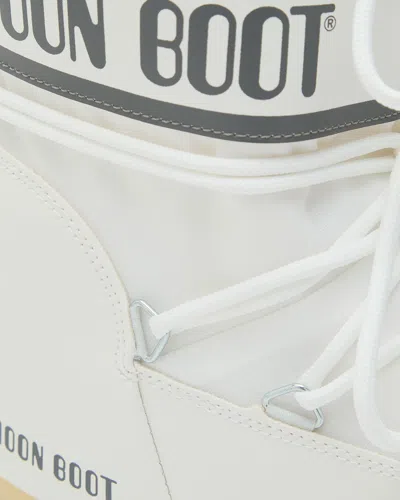 Moon Boot Icon Low Nylon White Snow Boots In Multi
