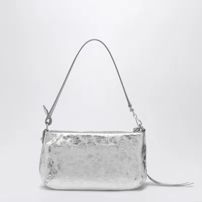 Balenciaga Silver Metallic Le City Shoulder Pouch