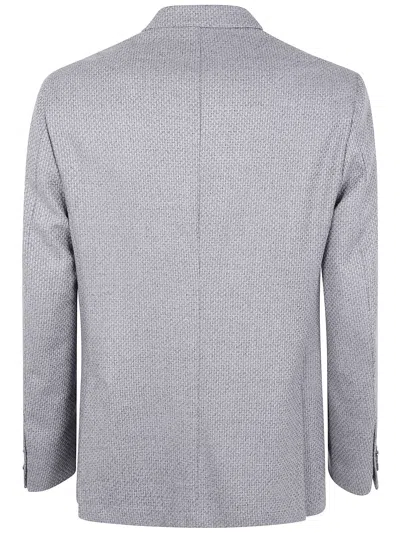 Barba Napoli Bactive Mono Pocket Blazer In Gray
