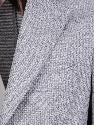 Barba Napoli Bactive Mono Pocket Blazer In Gray