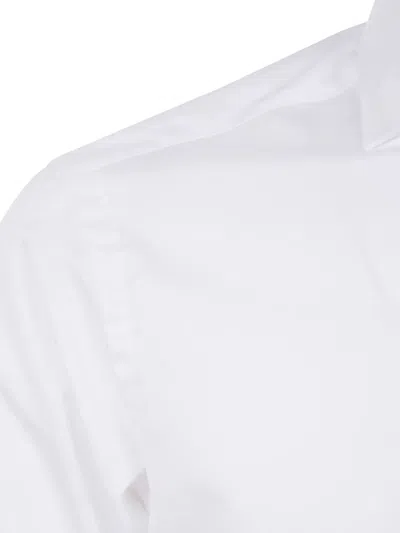 Barba Napoli Classic Popeline Shirt In White