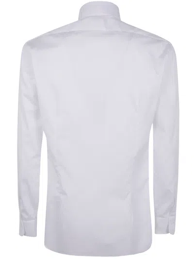 Barba Napoli Classic Popeline Shirt In White