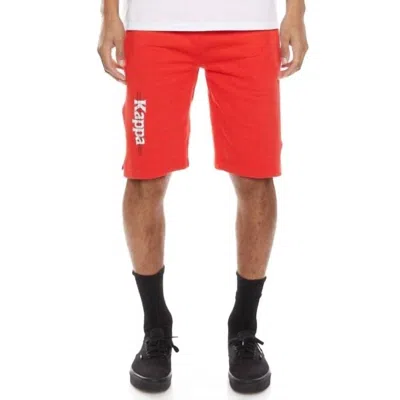 Kappa Authentic Hb Eloss Pull On Shorts In Red/white In Red