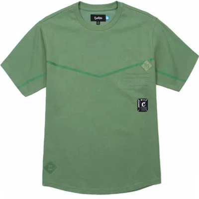 Cookies Men's Key Largo Dri Fit Jersey Short Sleeve Knit Tee In Light Olive In Multi