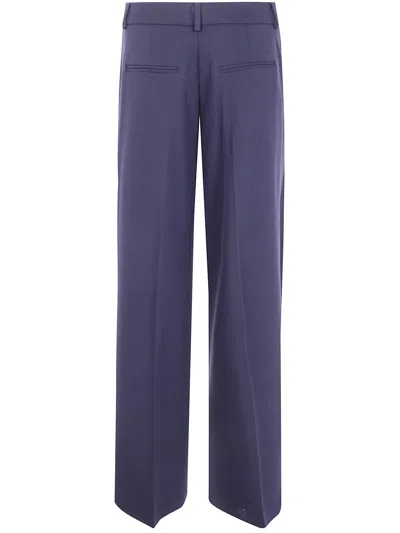 Blugirl Flanel Stretch Wide Leg Trousers In Multi