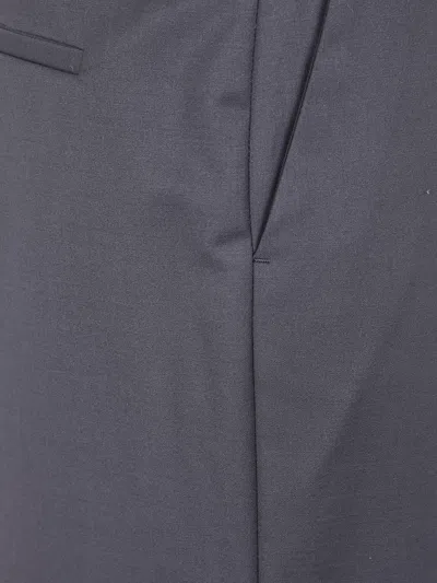 Blugirl Wide Leg Wool Palazzo Trousers In Blue