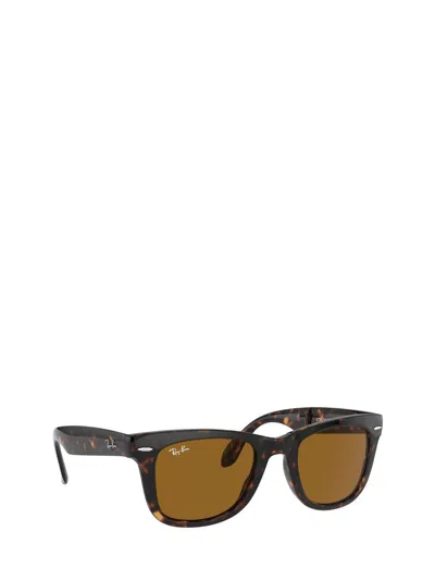 Ray Ban Ray-ban Square Frame Sunglasses In Brown