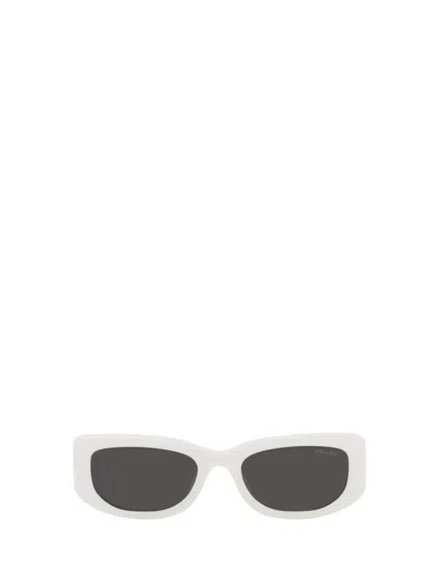 Prada Eyewear Rectangular Frame Sunglasses In Gray
