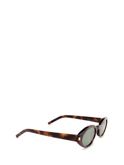 Saint Laurent Oval-frame Tortoiseshell Acetate Sunglasses In Brown