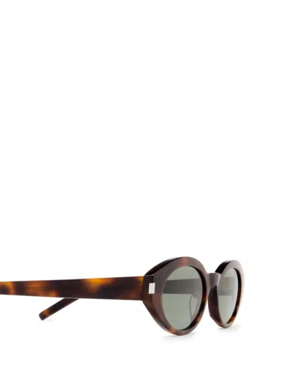 Saint Laurent Oval-frame Tortoiseshell Acetate Sunglasses In Brown