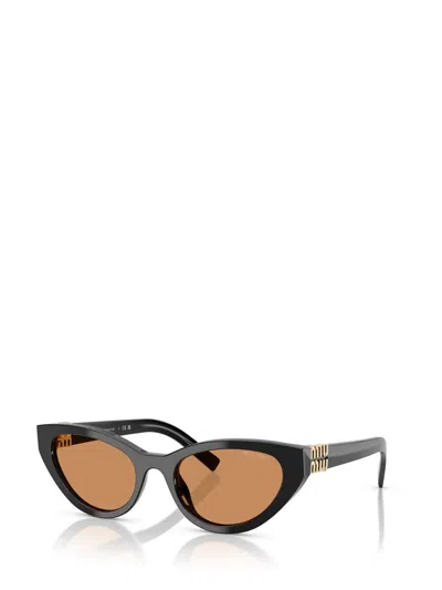 Miu Miu 0mu A04s 16k10i Nero Sunglasses In Black