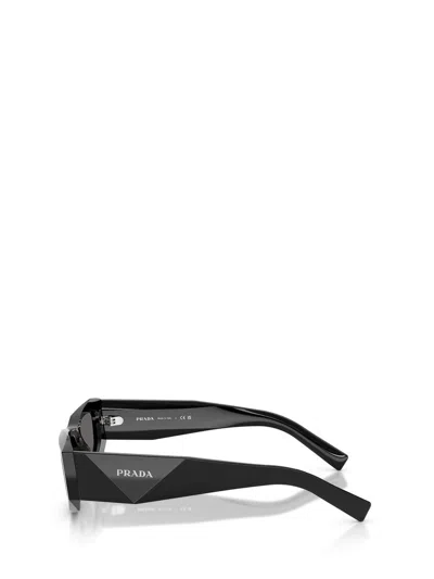 Prada Symbole Rectangular-frame Sunglasses In Black