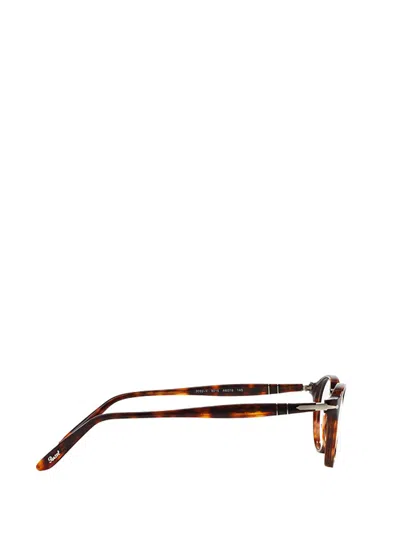 Persol Round Shaped Glasses In Black