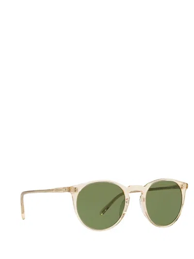 Oliver Peoples Womens Ov5459su Romare Round-frame Acetate Sunglasses In Gold