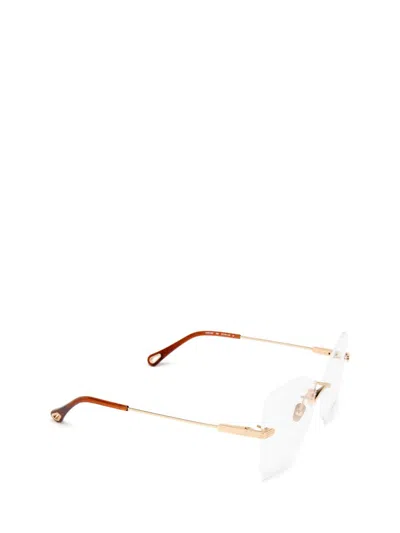Chloé Eyeglasses In Gold