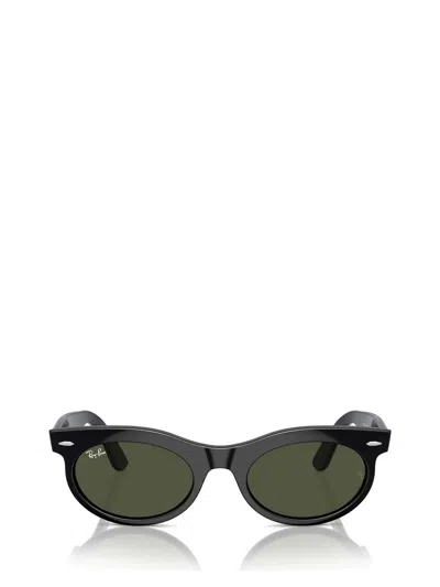 Ray Ban Ray-ban Womens Black Rb2242 Wayfarer Oval-frame Propionate Sunglasses In Green