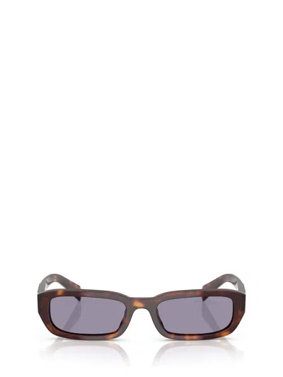 Prada Rectangle Sunglasses In Brown