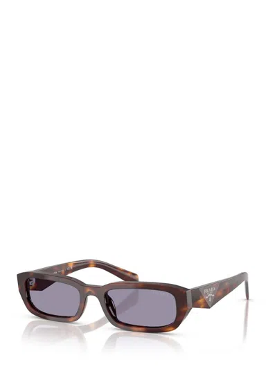 Prada Rectangle Sunglasses In Brown