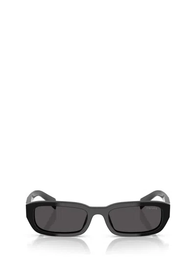 Prada Womens Black Pr B06s Rectangle-frame Acetate Sunglasses In Black