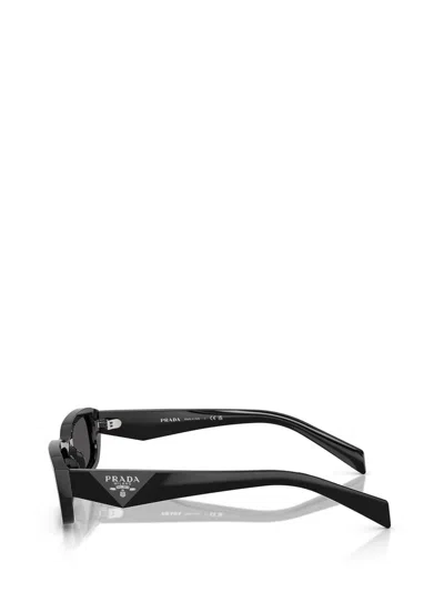 Prada Womens Black Pr B06s Rectangle-frame Acetate Sunglasses In Black