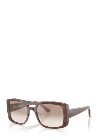 Brunello Cucinelli Bc4012s Square Acetate Sunglasses In Brown