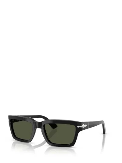 Persol Rectangular Frame Sunglasses In Green