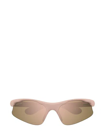 Gucci Eyewear Mask-frame Sunglasses In Pink
