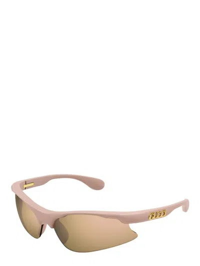 Gucci Eyewear Mask-frame Sunglasses In Pink