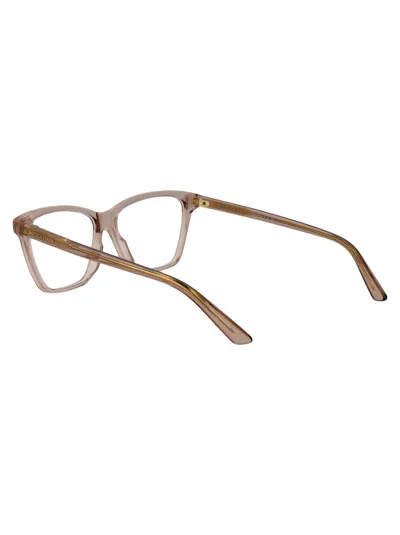 Bottega Veneta Brown-brown-transparent Recycled Acetate Glasses In Brown